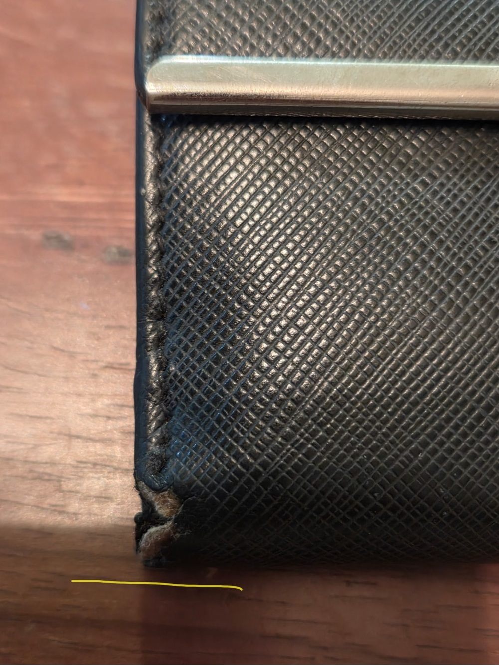 Ed's show price Salvatore Ferragamo Saffiano Leather Gancini Wallet - Picture 4 of 17